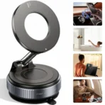 360° Magnetic Car Phone Holder Stand – Adjustable Aluminum Alloy MagSafe Mount for Dashboard & Desk (Strong Magnet, Universal Compatibility) - Image 6