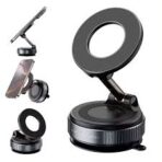 360° Magnetic Car Phone Holder Stand – Adjustable Aluminum Alloy MagSafe Mount for Dashboard & Desk (Strong Magnet, Universal Compatibility) - Image 5