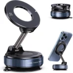 360° Magnetic Car Phone Holder Stand – Adjustable Aluminum Alloy MagSafe Mount for Dashboard & Desk (Strong Magnet, Universal Compatibility)