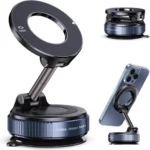 360° Magnetic Car Phone Holder Stand – Adjustable Aluminum Alloy MagSafe Mount for Dashboard & Desk (Strong Magnet, Universal Compatibility)