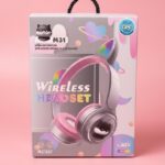 M31 WIRELESS HEADSET LED cat ear Bluetooth headphones with clear sound
