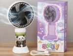 Swey Rechargeable Personal Fan - Compact Panda Edition for Desk and Travel - Image 2