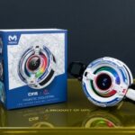 MEMO CX16 Magnetic Cooler Fan with White Cyberpunk Design and Box