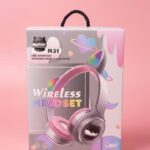 M31 Cute Pink Cat Ear Wireless Headset Packaging Box