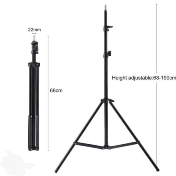 Adjustable Light Stand Tripod 68cm to 190cm Height