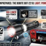 Bobite BBT-2210 Multifunctional Emergency Flashlight with Window Breaker and Seatbelt Cutter