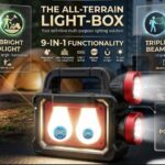 All-Terrain Light-Box 9-in-1 Solar Rechargeable Floodlight and Searchlight