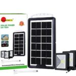 SUNAFRICA SA-7804 Portable Solar Power Panel System with 3 LED Lights and Charging Cable.